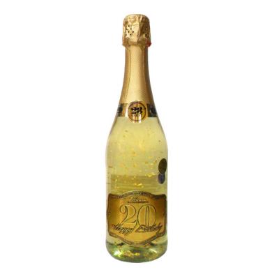 Goldvin Luxury Všetko najlepšie k narodeninám "70" so zlatými lupienkami 0,75l 11%