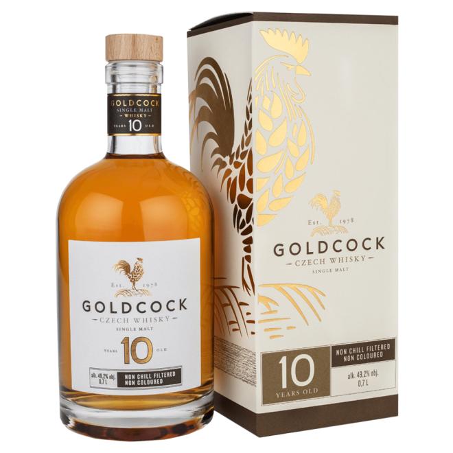 Goldcock Single Malt 10 Y.O. 0,7l 49,2% + kartón