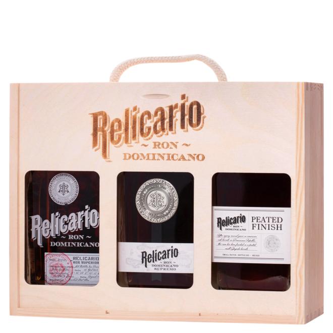 Relicario Sada rumov 3x 0,7l 40% + drevený box