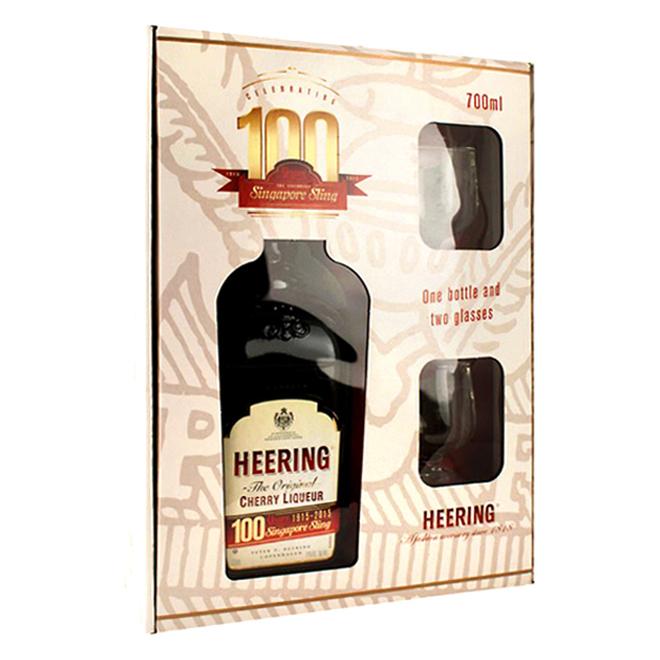 Heering Cherry 0,7l 24% + 2 poháre