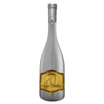 Goldvin Perfetta Happy Birthday "40" 0,75l (strieborná fľaša)