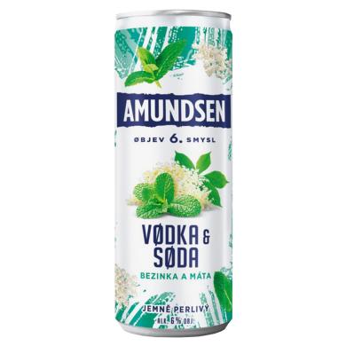 Amundsen Vodka & Sóda Baza a Mäta 0,25l 6%