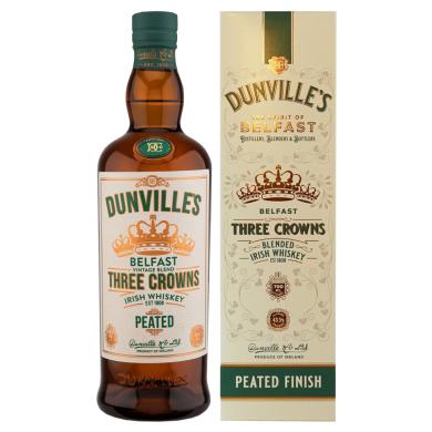 Dunville's Three Crowns Vintage Blend Peated Finish 0,7l 43,5% + kartón