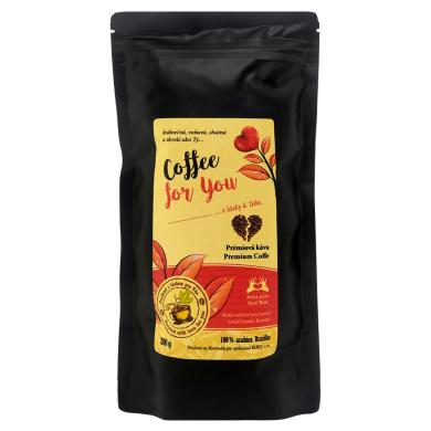 Káva Premium Coffee for You zrnková 100% Arabica Brazília 200g