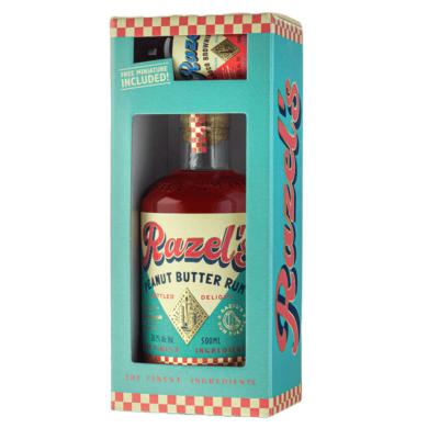 Razel’s Peanut Butter Rum 0,5l + Razel's Choco Brownie MINI 0,05 38,1% + kartón