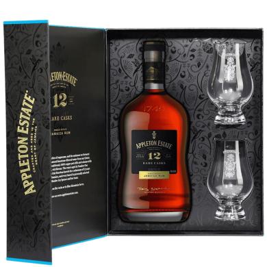 Appleton Estate 12 Y.O. 0,7l 43% + 2 poháre