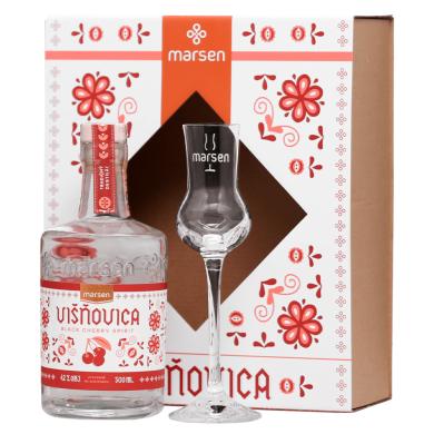Marsen Traditional Višňovica 0,5l 42% + pohár v kartóne