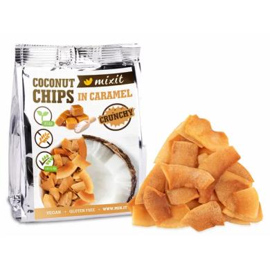 Mixit Kokosové lupienky - Karamel 60g v sáčku
