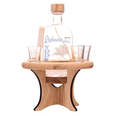 Dębowa Dubový Stolček 0,7l 40% + 4 poháriky (+kartónová krabica)