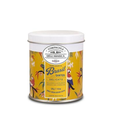 Káva Corsini Brasil 125g mletá v plechovke