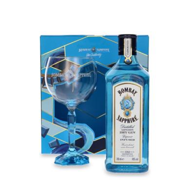 A Gin Bombay Sapphire 0,7l 40% +1pohár v kartóne