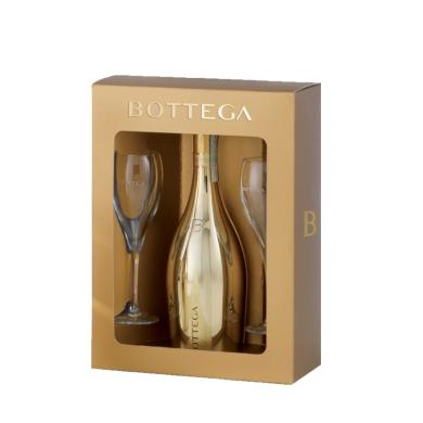 Bottega GOLD brut 0,75l + 2 poháre v kartóne