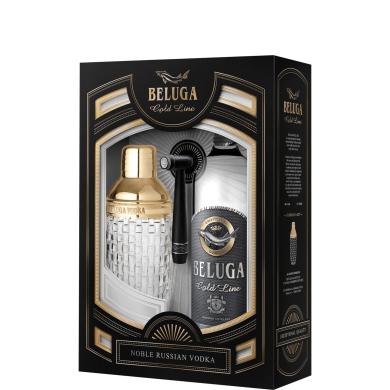 Beluga Gold Line 0,7l 40% + shaker v kazete