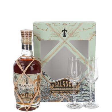 Planteray Sealander 0,7l 40% + 2 poháre  v kartóne