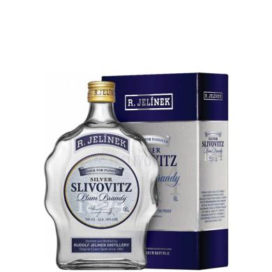 Jelínek Slivovica Silver Kosher 0,7l 50% + kartón