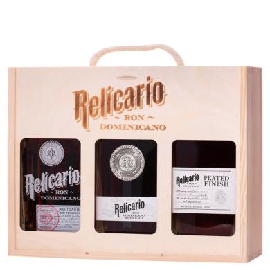 Relicario Sada rumov 3x 0,7l 40% + drevený box