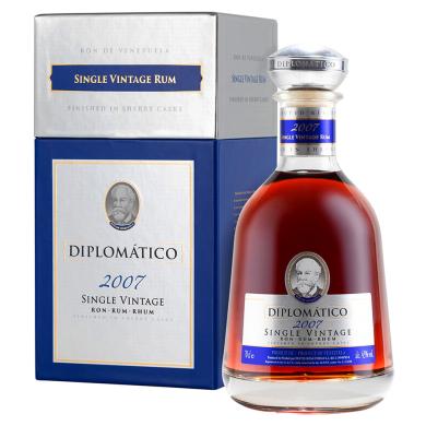 Diplomático Single Vintage 2007 0,7l 43% + kazeta