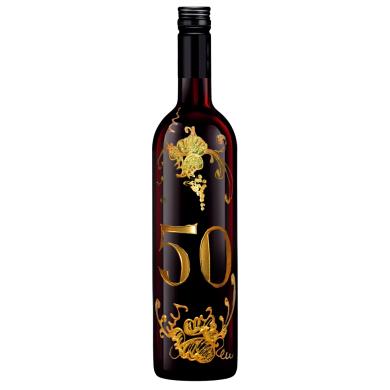 Víno Present Legera Maľovaná fľaša "50" 0,75l