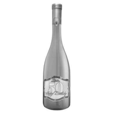 Goldvin Perfetta Happy Birthday "50" 0,75l (strieborná fľaša)