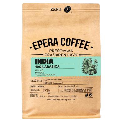 Káva Epera Coffee India zrnková 100% Arabica 250g
