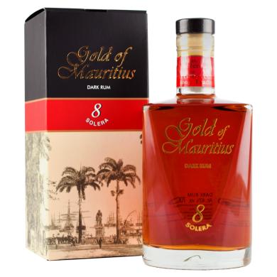 Gold of Mauritius 8 Y.O. Solera Dark Rum 0,7l 40% + kartón