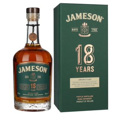 Jameson 18 Y.O. Triple Distilled 0,7l 40% + kazeta