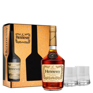 Hennessy V.S. 0,7l 40% + 2 poháre v kazete