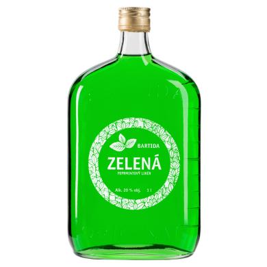 Bartida Zelená Peprmintový likér 1,0l 20%
