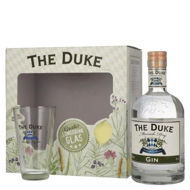 Duke Münich Dry Gin 0,7l 45% + pohár v kartóne
