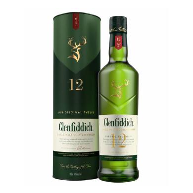 Glenfiddich 12 Y.O. 0,7l 40% + tuba