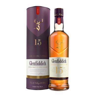 Glenfiddich 15 Y.O. Unique Solera Reserve 0,7l 40% + tuba