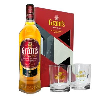 Grant's Triple Wood 0,7l 40% + 2 poháre v kazete