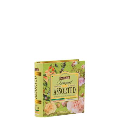 Basilur Kniha Assorted Bouquet 32 x 1,5g  v plechovej dóze