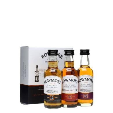 Bowmore Collection 3 x 0,05l 40% + 43% + 43% v kartóne