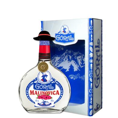 Goral Malinovica 0,7l 42% v budíku + kartón