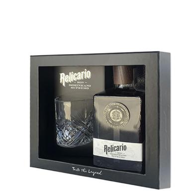 Relicario Supremo 0,7l 40% + pohár v kazete