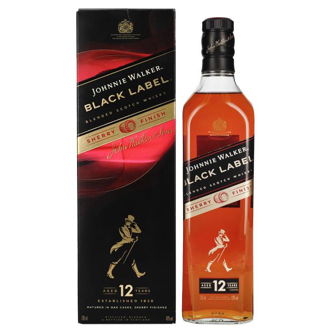Johnnie Walker Black Label 12 Y.O. Sherry Finish 0,7l 40% + kartón