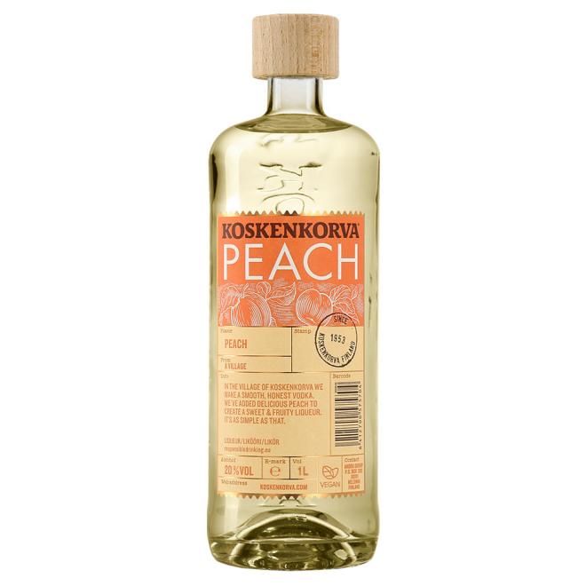 Vodka Koskenkorva Peach 1 0l 20 Alkonealko sk