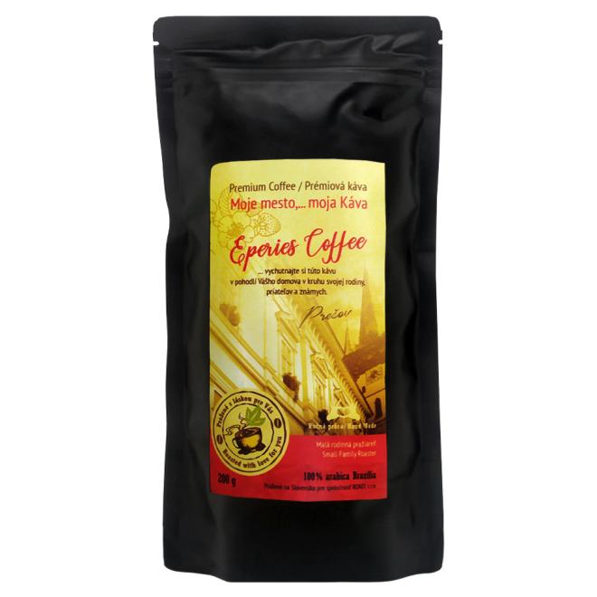 Káva Premium Coffee Eperies Coffee zrnková 100% Arabica Brazilia 200g