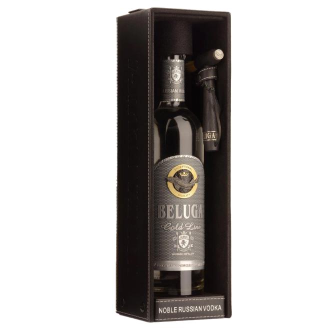 Beluga Gold Line 0,7l 40% + kožená kazeta