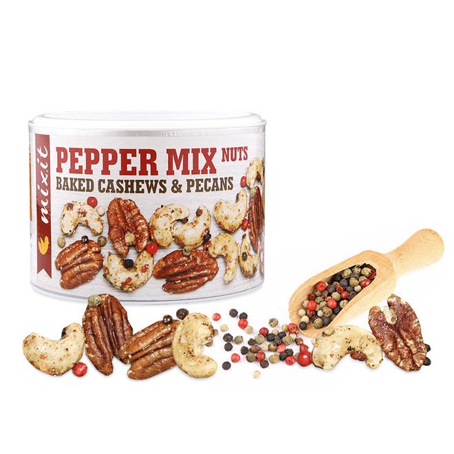 Mixit Chrumkavé Oriešky z pece – 4 druhy korenia 150g v tube