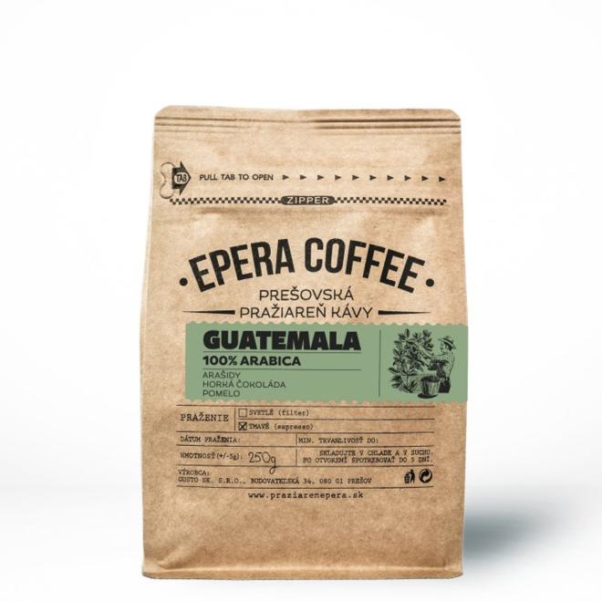 Káva EPERA Guatemala Bezkofeinová zrno 250g