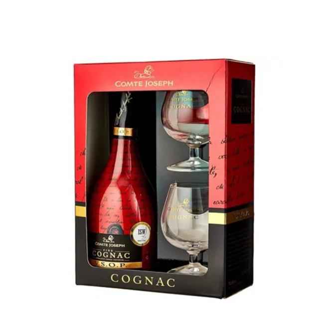 Comte Joseph V.S.O.P. 0,7l 40% kazeta + 2 poháre