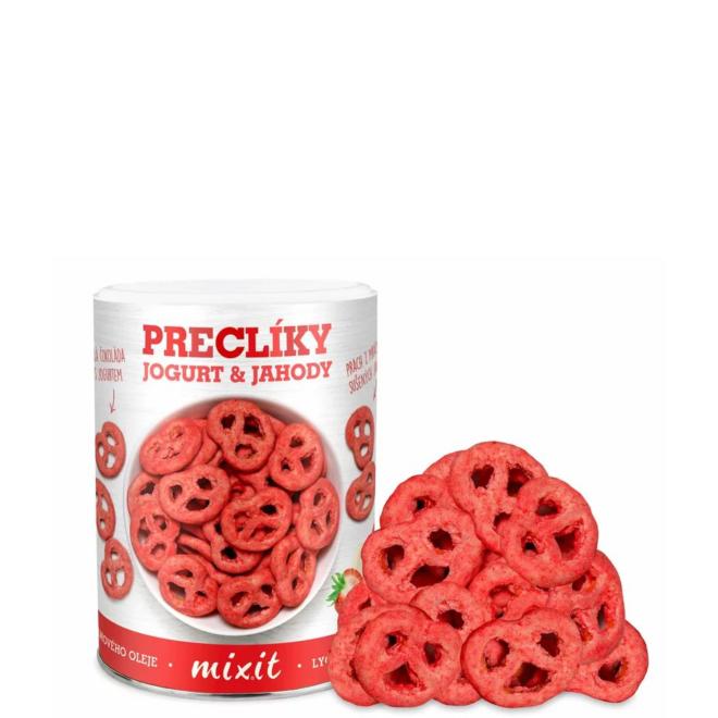 Mixit Praclíky jogurtová čokoláda s jahodami 250g