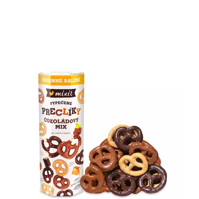 Mixit Veľké praclíky - čokoládový mix 500g