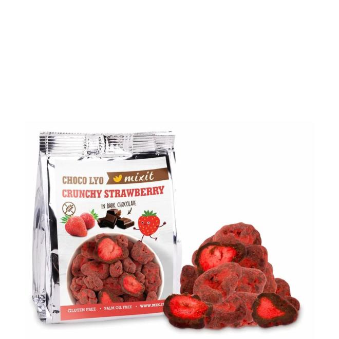 Mixit Chrumkavé jahody v čokoláde do vačku 60g