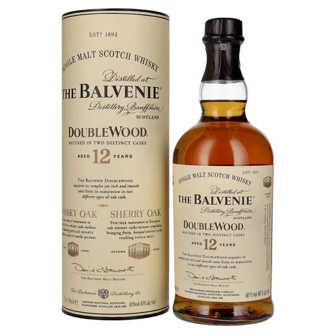 Balvenie 12 Y.O. Double Wood 0,7l 40% + tuba