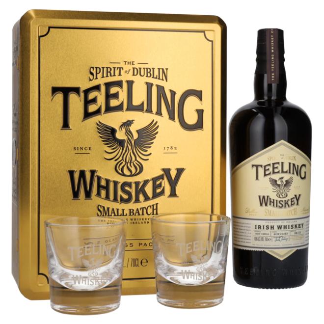 Teeling Small Batch Rum Cask Aged 0,7l 46% + 2 poháre v kazete