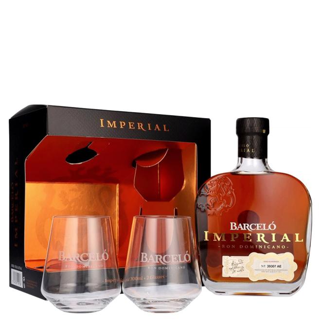 Barceló Imperial Aged 0,7l 38% + 2 poháre v kartóne