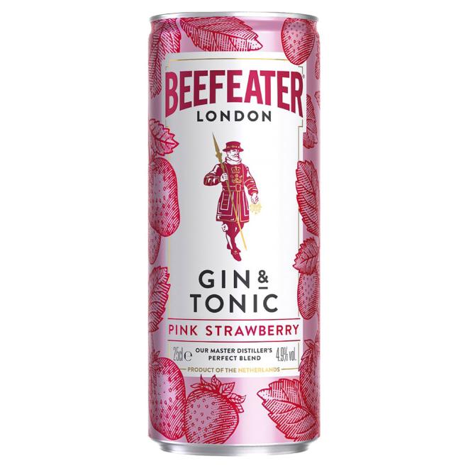 Beefeater Pink Strawberry Gin and Tonic 0,25l 4,9%